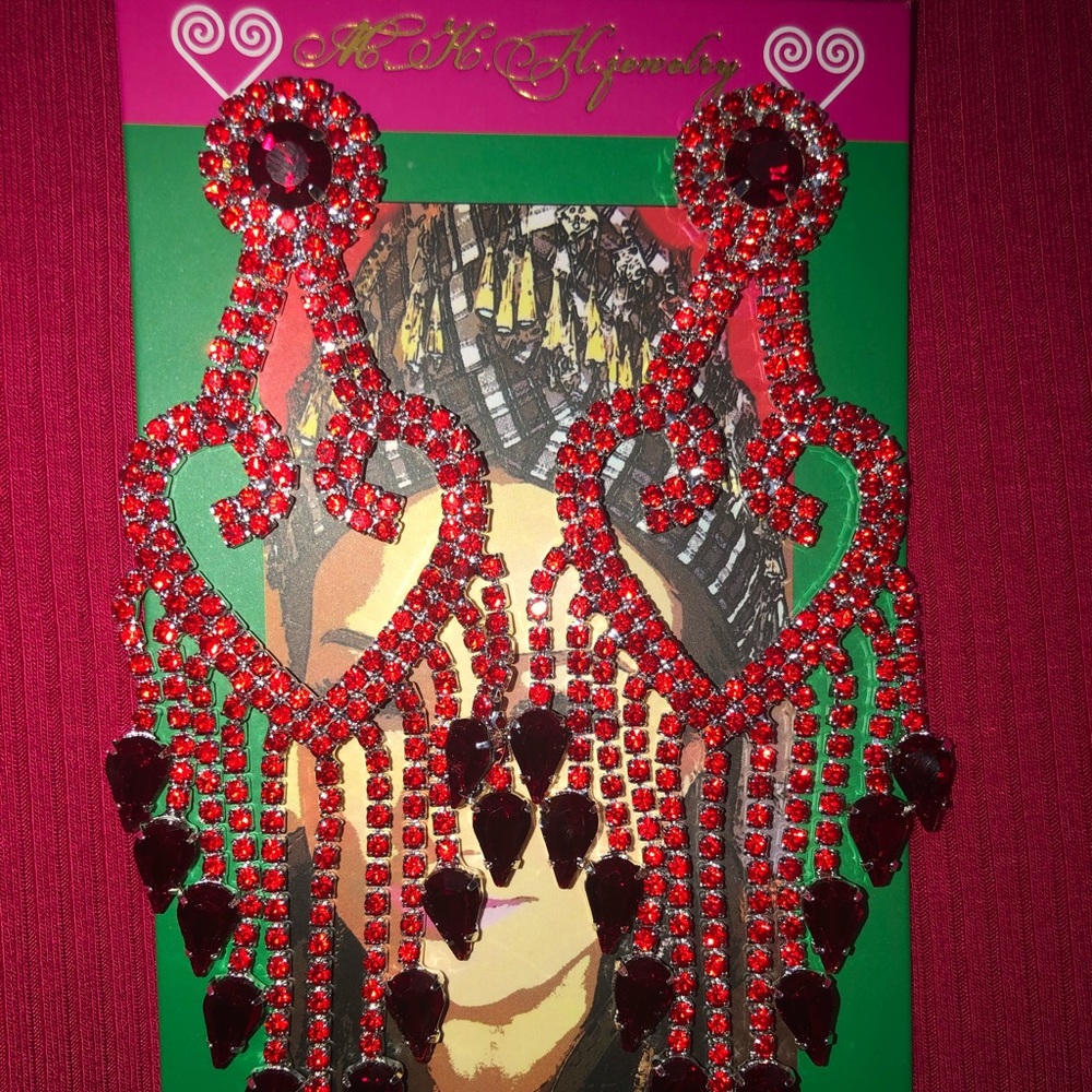 MKH jewelry Hmong Rhinestones Earring